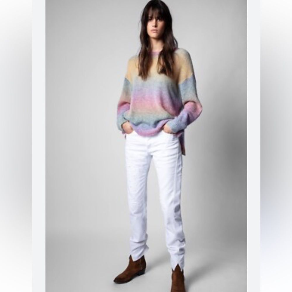 Zadig & Voltaire Multicolored Sunday  Sweater Top  Size XS  $478 NWOT